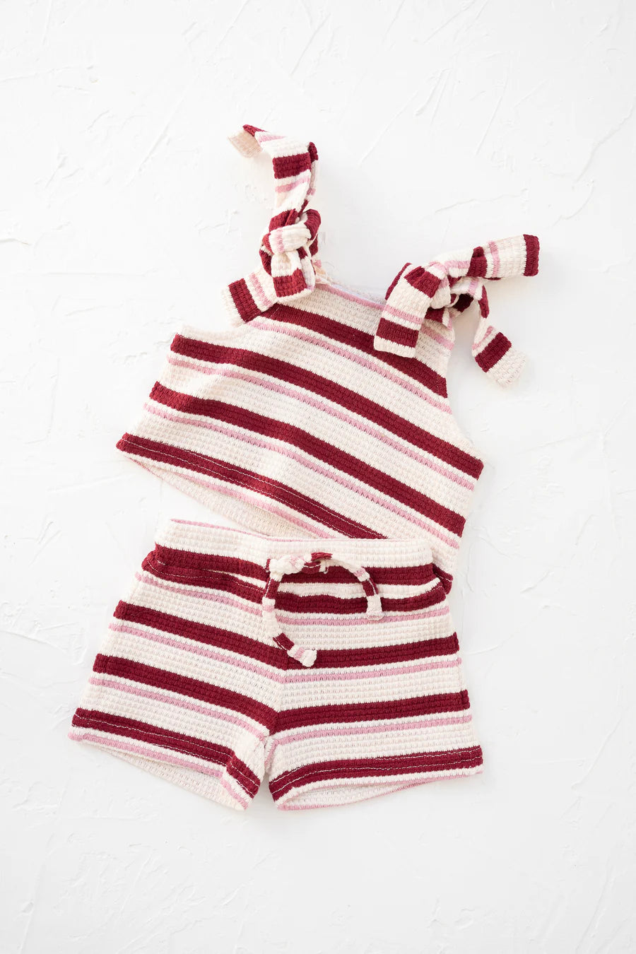 ニットショーツ - Pomegranate Stripe Knitted Shorts