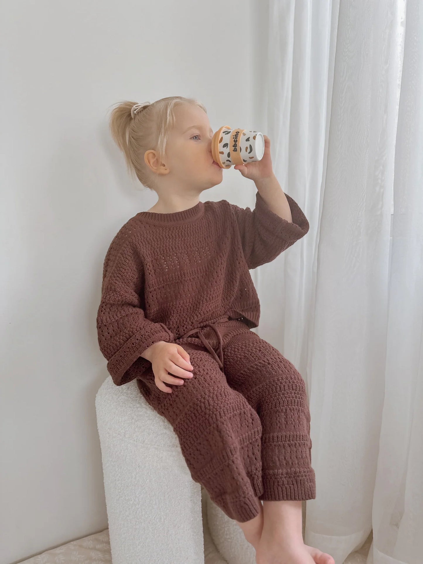 ニットセットアップ - Kids Knit Set - Espresso