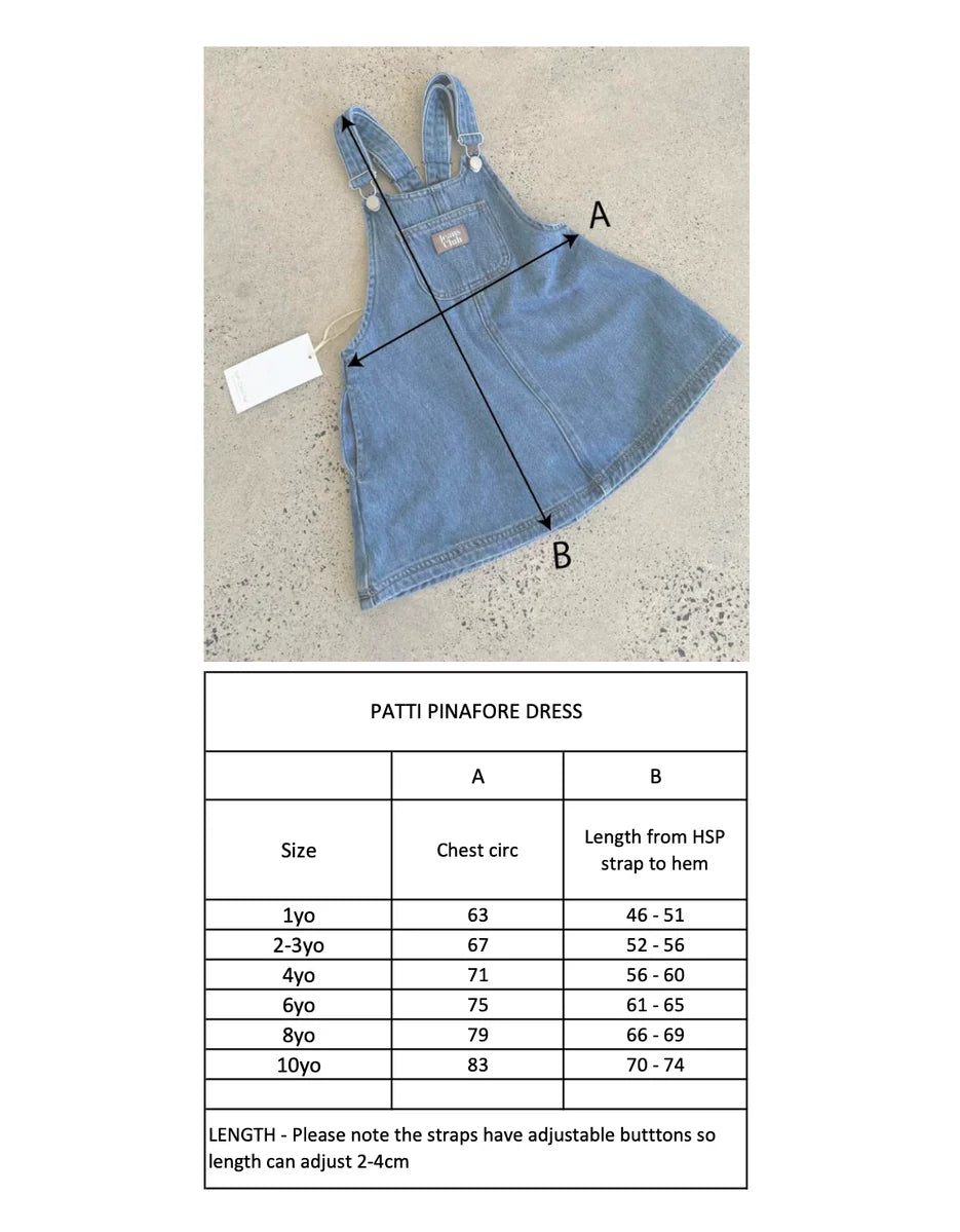 デニムワンピース - Patti Pinafore Dress