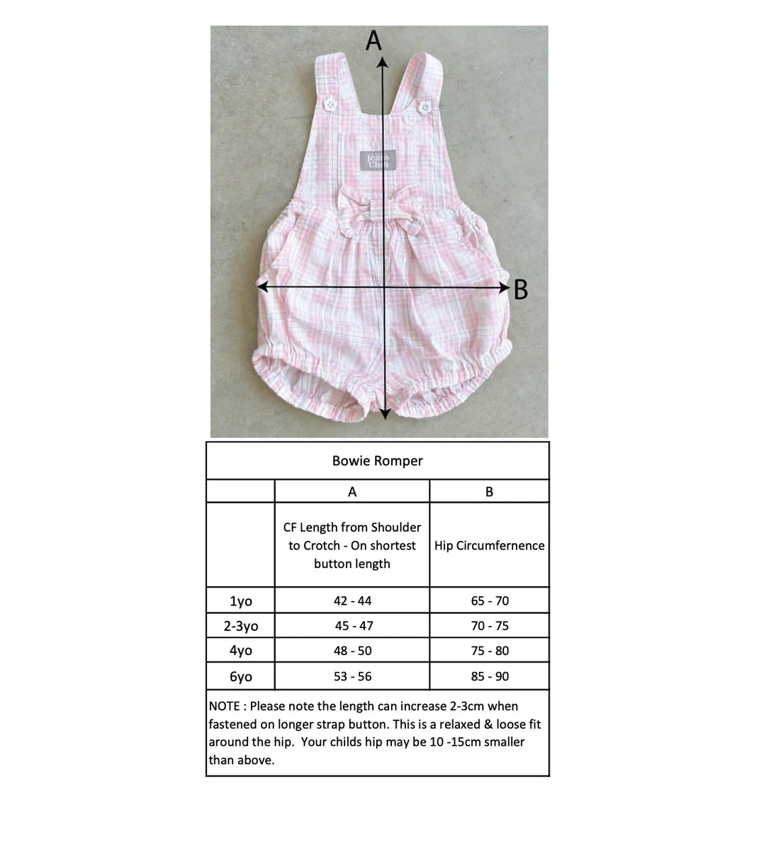 オーバーオール - Bowie Bubble Romper - PINK CHECK