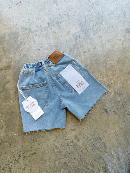 デニムショーツ - Jagger Short - Cut Off Blue