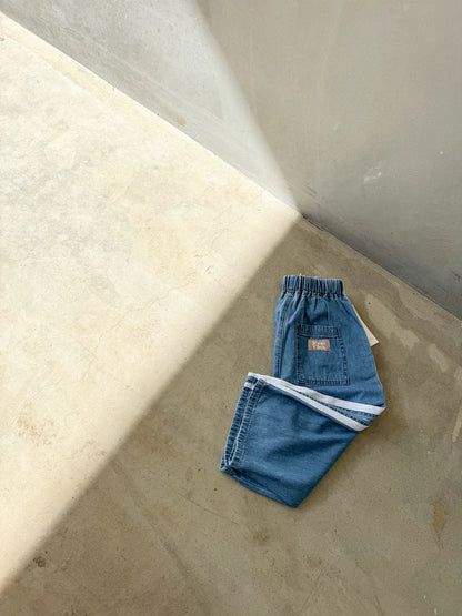 デニムパンツ - Tricky Track Pant - Denim Side Stripe