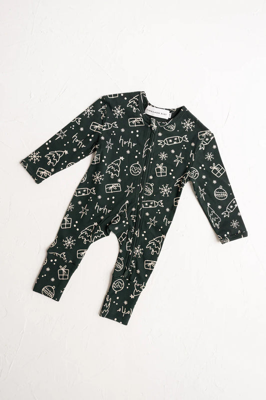 長袖ロンパース - Jolly Growsuit - Green