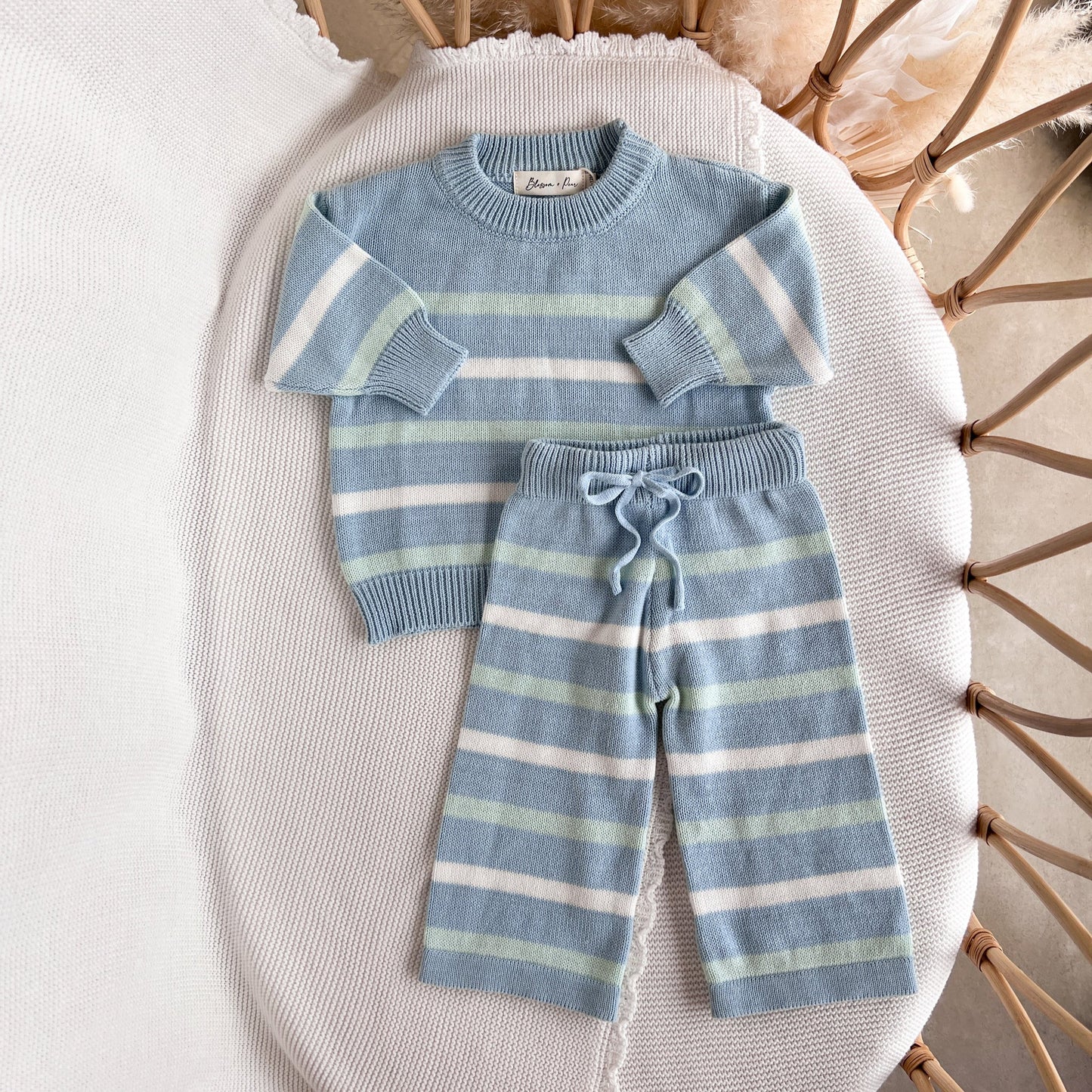 ニットセットアップ - Mint Sherbet Knit Set - Long Sleeve