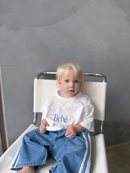 デニムパンツ - Tricky Track Pant - Denim Side Stripe