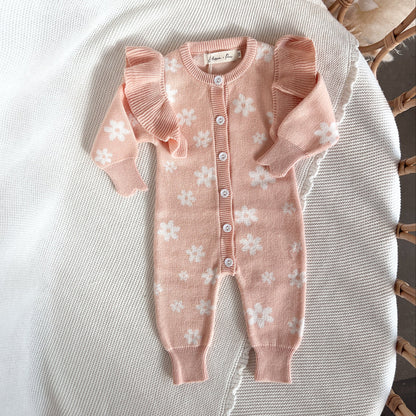 ニットロンパース - Posy Long Sleeve Knit Romper