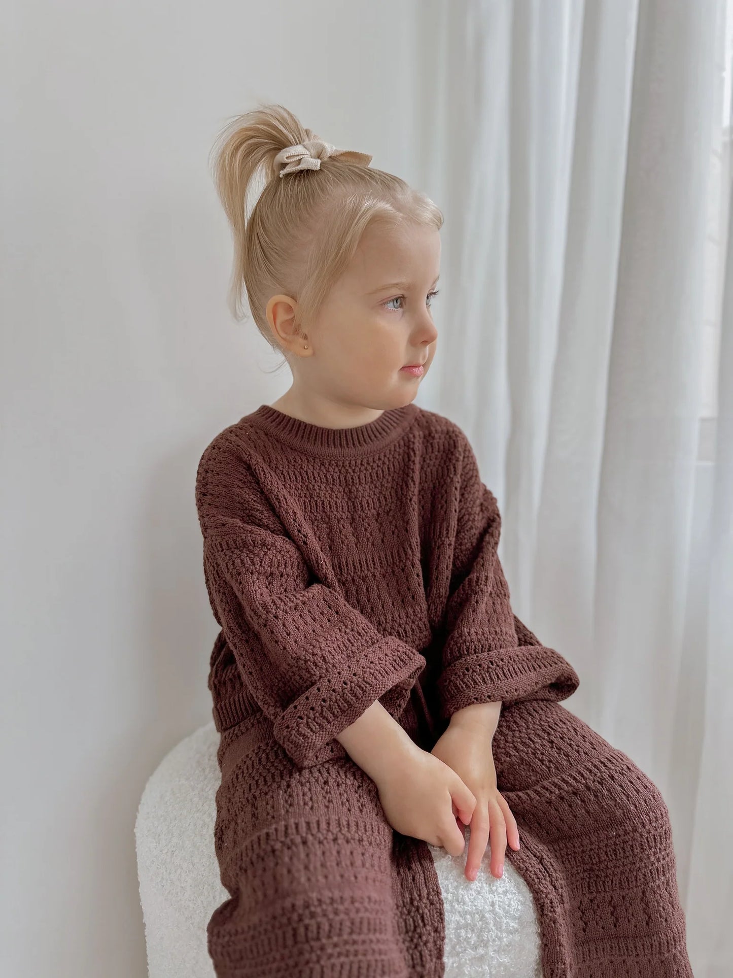 ニットセットアップ - Kids Knit Set - Espresso