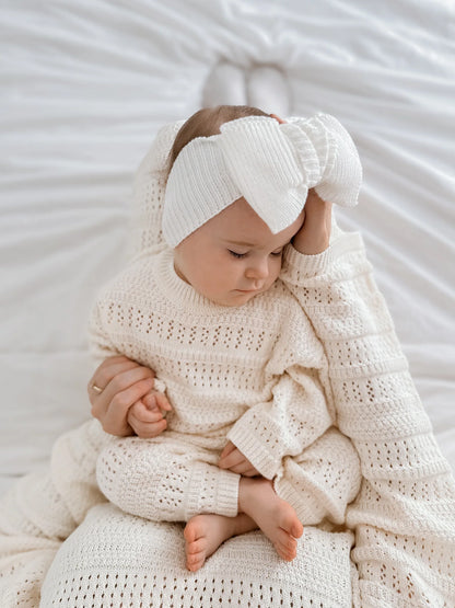 ニットセットアップ - Kids Knit Set - Vanilla Latte