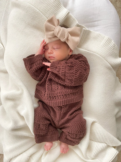 ニットセットアップ - Kids Knit Set - Espresso