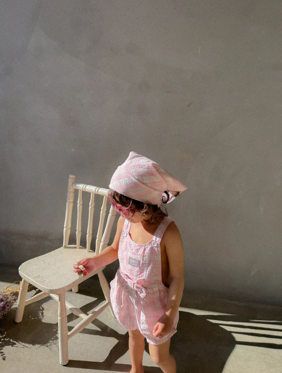 オーバーオール - Bowie Bubble Romper - PINK CHECK